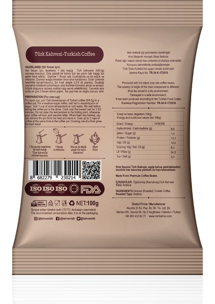Türk Kahvesi 24 x 100 gr