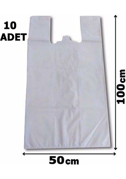 Ultra Kalın Et Taşıma Poşeti Kurban Poşeti 50 x 100 cm 10'lu