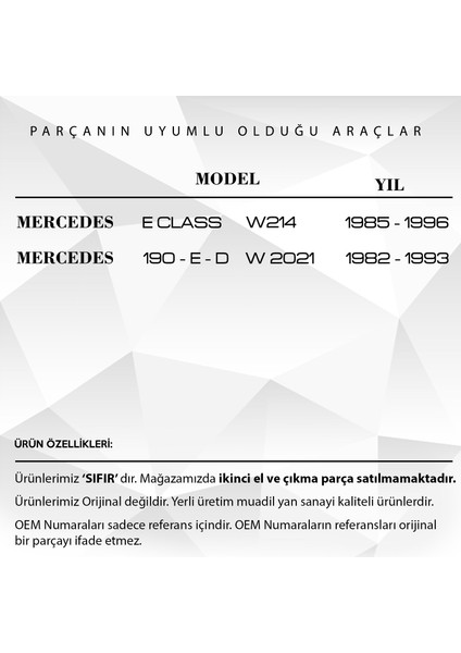 Mercedes 190 190E 190D W201 Için Klima Havalandırma Düğmesi 4'lü