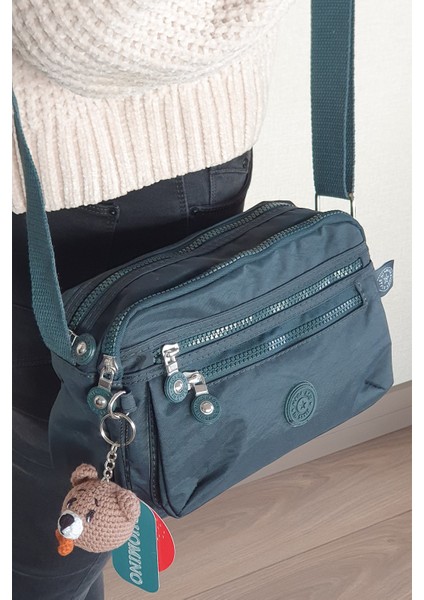 Kadın Çok Cepli Ayarlanabilir Çapraz Askılı Omuz Çantası