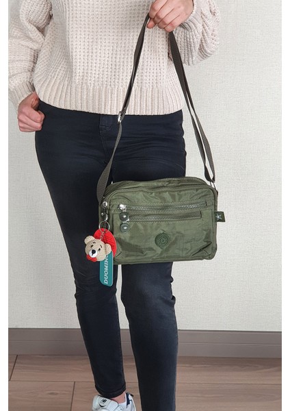 Kadın Çok Cepli Ayarlanabilir Çapraz Askılı Omuz Çantası indirimleri