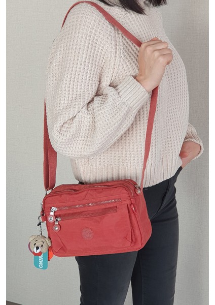 Kadın Çok Cepli Ayarlanabilir Çapraz Askılı Omuz Çantası