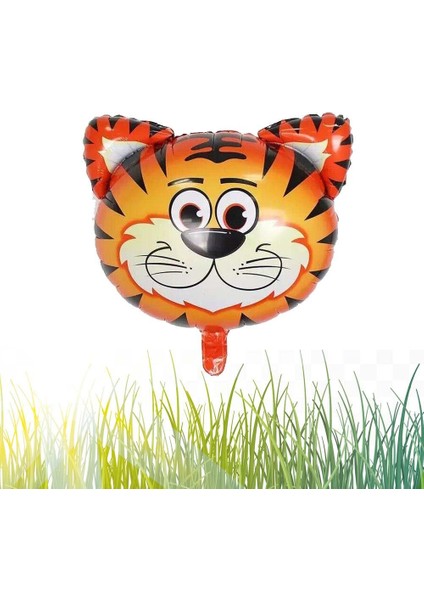 Safari Kafa Kaplan Folyo Balon 55 cm - 22 Inç