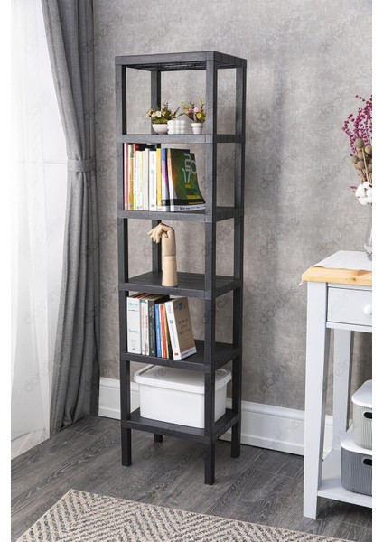 6 Floor Shelf 6 Katlı Düzenleyici Raf Ünitesi, Kitaplık, Banyo, Mutfak Rafı. Ayakkabılık, Organizer