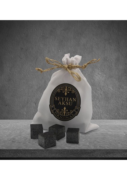Gift Kişiye Özel Isimli Özel Kesesinde 12’li Doğal Granit Viski Soğutma Taşı Seti - Model 5 fiyatları