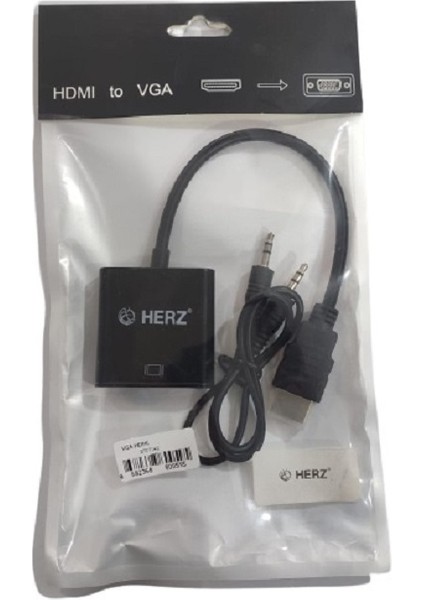Vga-Hdmı Dönüştürücü+Ses Kablosu
