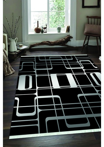 Dijital Baskılı Kaymaz Taban Yıkanabilir Modern Salon Halısı Mutfak Halısı ve Yolluk NH-SD-973