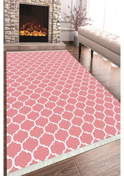 Baskılı Modern Desenli Kaymaz Tabanlı Yıkanabilir Şık Salon Halısı Mutfak Halısı ve Yolluk NH-HT-552