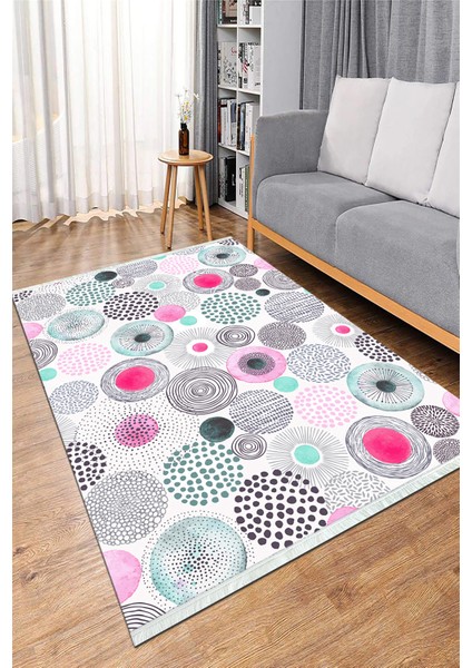 Dijital Baskılı Yıkanabilir Kaymaz Taban Salon Halısı Mutfak Halısı ve Koridor Halısı NH-HS-498