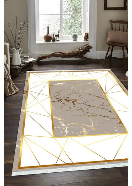 Dijital Baskılı Kaymaz Taban Yıkanabilir Modern Salon Halısı Mutfak Halısı ve Yolluk NH-SD-1186