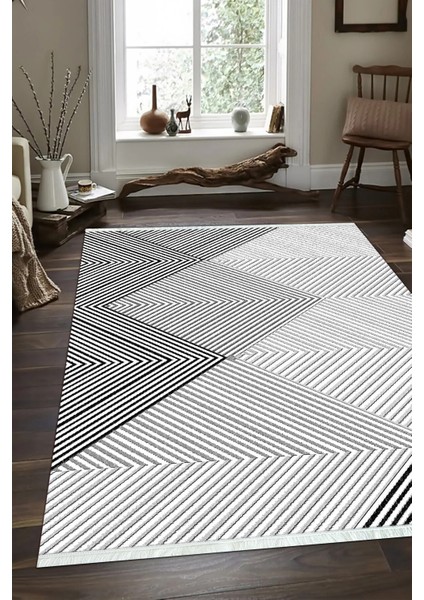 Dijital Baskılı Kaymaz Taban Yıkanabilir Modern Salon Halısı Mutfak Halısı ve Yolluk NH-SD-540