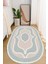 Dijital Baskılı Kaymaz Taban Yıkanabilir Oval Salon Halısı Mutfak Halısı ve Yolluk NHO-HK-169 1