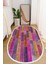 Dijital Baskılı Kaymaz Taban Yıkanabilir Oval Salon Halısı Mutfak Halısı ve Yolluk NHO-HT-1247 1