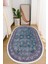 Dijital Baskılı Kaymaz Taban Yıkanabilir Oval Salon Halısı Mutfak Halısı ve Yolluk NHO-HT-757 1