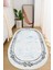 Dijital Baskılı Kaymaz Taban Yıkanabilir Oval Salon Halısı Mutfak Halısı ve Yolluk NHO-SD-310 1