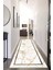 Dijital Baskılı Kaymaz Taban Yıkanabilir Modern Desenli Koridor Halısı Yolluk NHU-HT-1089 1
