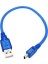 Mini USB Mp3 Mp4 Şarj ve Data Kablosu 30 cm Harici HDD Kablosu 3