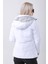 Günlük Su Geçirmez Kışlık Şişme Kadın Mont 801BEYAZZ 2