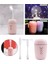 USB Mini Nemlendirici LED Gece Işık Araba Masaüstü Sprey Mist Pembe (Yurt Dışından) 3