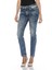 WD401 Taşlı Kanatlı Cep Detaylı Mavi Jeans Pantolon 4