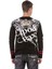 CL451 Taşlı Baskılı Siyah Sweatshirt 4