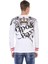 CL451 Taşlı Baskılı Beyaz Sweatshirt 3