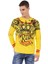 CL451 Taşlı Baskılı Sarı Sweatshirt 1