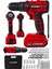 Alman 58 V 5 Ah Darbeli Lityum Çift Akülü Sjs Metal Şanzıman Şarjlı Vidalama Matkap 24 Pcs Set 1