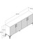 Variant Kiev 160CM Konsol - Ceviz / Beyaz Mermer 3