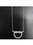 Kuyumculuk Jewellery Iç Içe Geçmiş Taşlı Gümüş Kolye 1