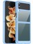 Samsung Galaxy Z Flip 4 5G Mavi Renkli Akrilik + Tpu Kasası (Yurt Dışından) 1