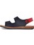 006 P Lacivert-Beyaz-Kırmızı Comfort Erkek Çocuk Sandalet 2
