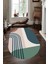 Canlı Tonlarda 3D Oval Halı (Makinada Yıkanabilir Kaymaz Dot Taban) - CP1353-2 1