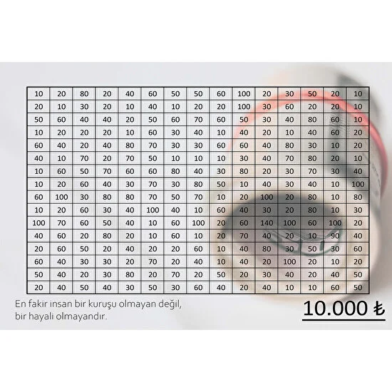 Parabox 10.000 Tl Kumbara Etiketi (Sticker)