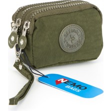 Nemo Bags Unisex Küçük Cüzdan Su Geçirmez 3 Gözlü Bileklikli Pratik Cüzdan 10X8CM