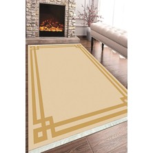 Napoli Home Baskılı Modern Desenli Kaymaz Tabanlı Yıkanabilir Şık Salon Halısı Mutfak Halısı ve Yolluk NH-HT-432