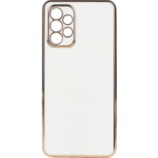 Kvy Samsung Galaxy A23 Parlak Kenarlı Bark Silikon Kılıf
