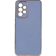 Kvy Samsung Galaxy A23 Parlak Kenarlı Bark Silikon Kılıf