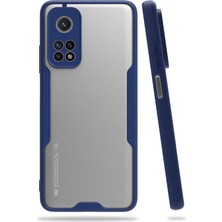 Nevarium Xiaomi Mi 10T 5g Kılıf Arkası Mat Kamera Korumalı Silikon - Lacivert