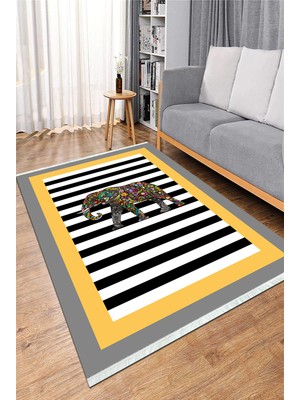 Napoli Home Dijital Baskılı Yıkanabilir Kaymaz Taban Salon Halısı Mutfak Halısı ve Koridor Halısı NH-HS-533