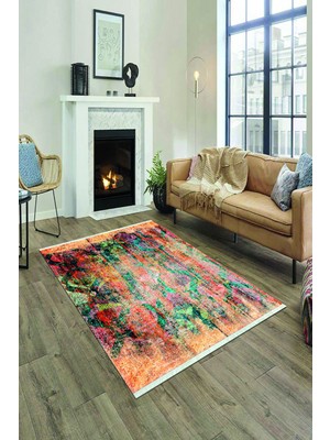 Napoli Home Dijital Baskılı Kaymaz Taban Yıkanabilir Salon Halısı Mutfak Halısı ve Yolluk NH-HY-1213