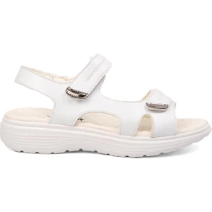 Berkbay 336 Beyaz Kadın Sandalet