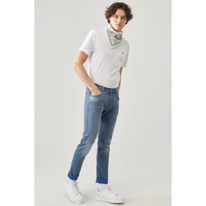 Luke Slim Tapered Fit Normal Bel Esnek Jean Kot Pantolon