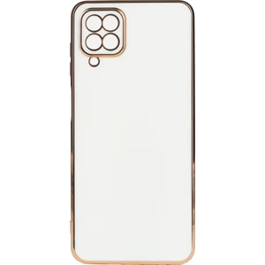 Samsung Galaxy A12 Parlak Kenarlı Bark Silikon Kılıf