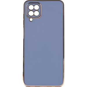 Samsung Galaxy A12 Parlak Kenarlı Bark Silikon Kılıf