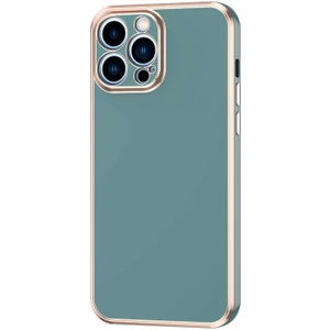 Apple iPhone 12 Pro Max Parlak Kenarlı Bark Silikon Kılıf