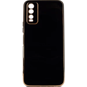 Vivo Y20S Parlak Kenarlı Bark Silikon Kılıf