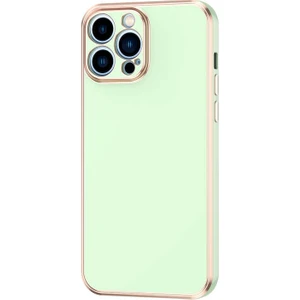 Apple iPhone 12 Pro Max Parlak Kenarlı Bark Silikon Kılıf