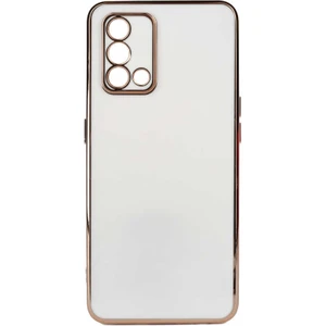 Oppo A74 Parlak Kenarlı Bark Silikon Kılıf Kırılmaz Ekran Koruyucu