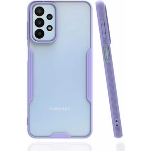 Galaxy A23 Kılıf Arkası Mat Kamera Korumalı Silikon - Mor